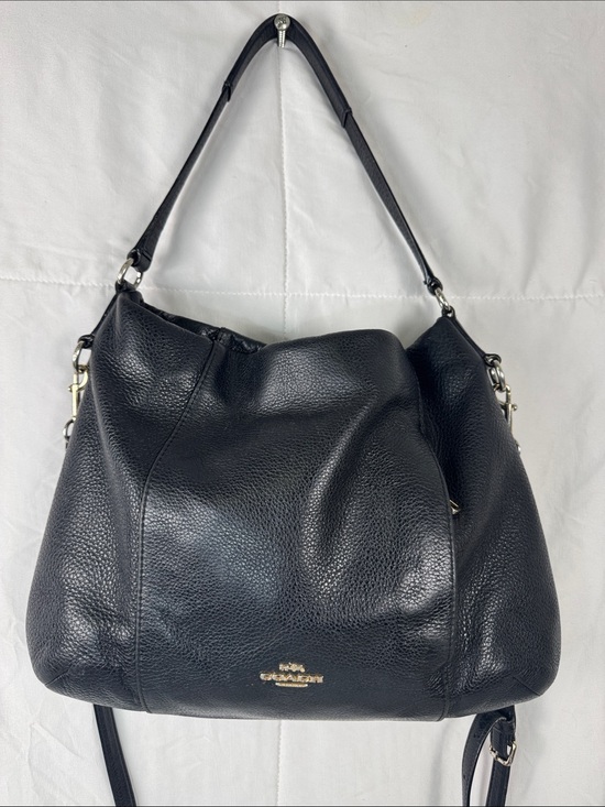 Coach Handbags - Coach Isabelle East West Hobo Crossbody Black Pebbled Leather Bag